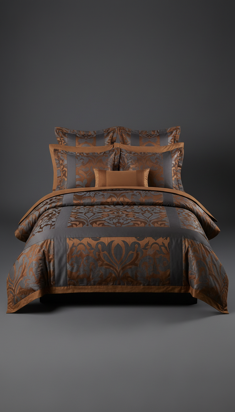 Sleepora Quilted Luxury Bedding Set, front view on neutral background