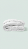 Sleepora Hypoallergenic Alternative Fiber Duvet, front view on neutral background