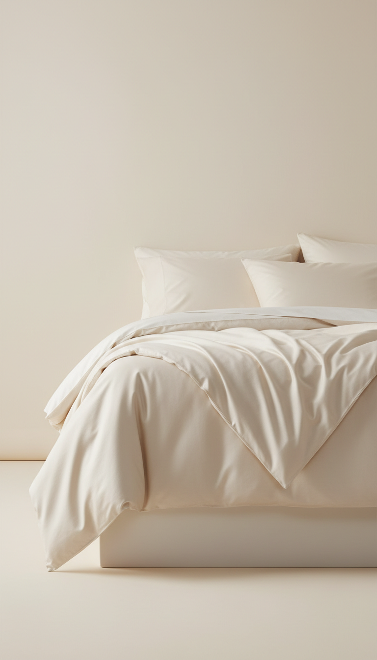 Sleepora Bamboo Duvet Cover, front view on neutral background